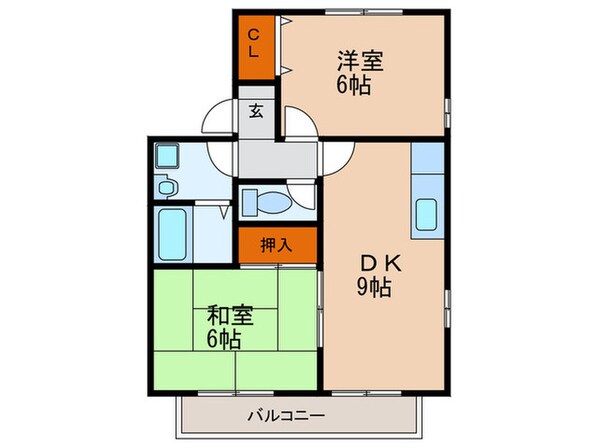 セジュール江口の物件間取画像